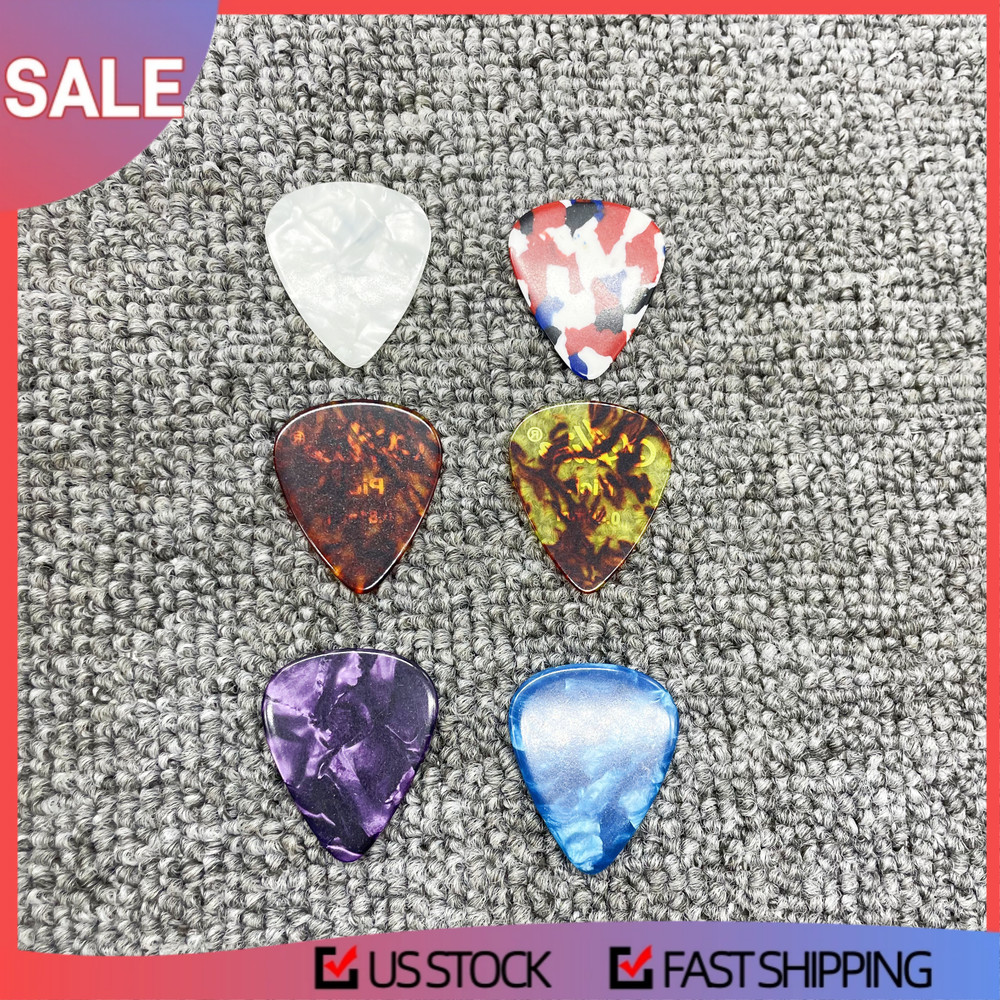 6 × Guitar Picks Acoustic Electric Plectrums Assorted Thin 0.46-1.50mm