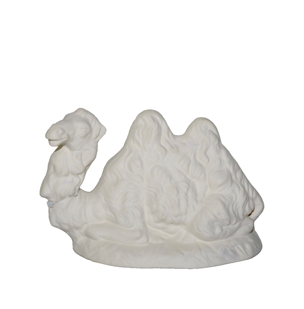 Ceramic Nativity 8” Set Accessory ~ Camel Sitting~ Ready To Paint