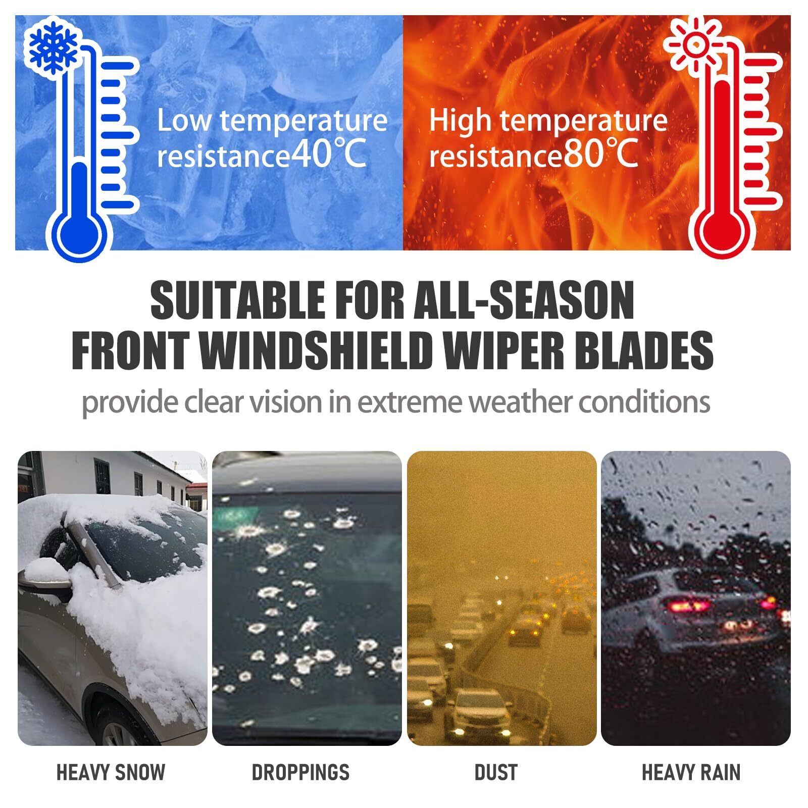 2 Limpia Parabrisas De Carro Delanteros 26 y 16 Pulgadas TOYOTA HONDA HYUNDAI