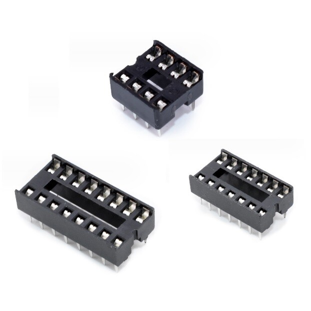 100pcs IC socket chip base microcontroller stand DIP-8 / DIP-14 / DIP-16
