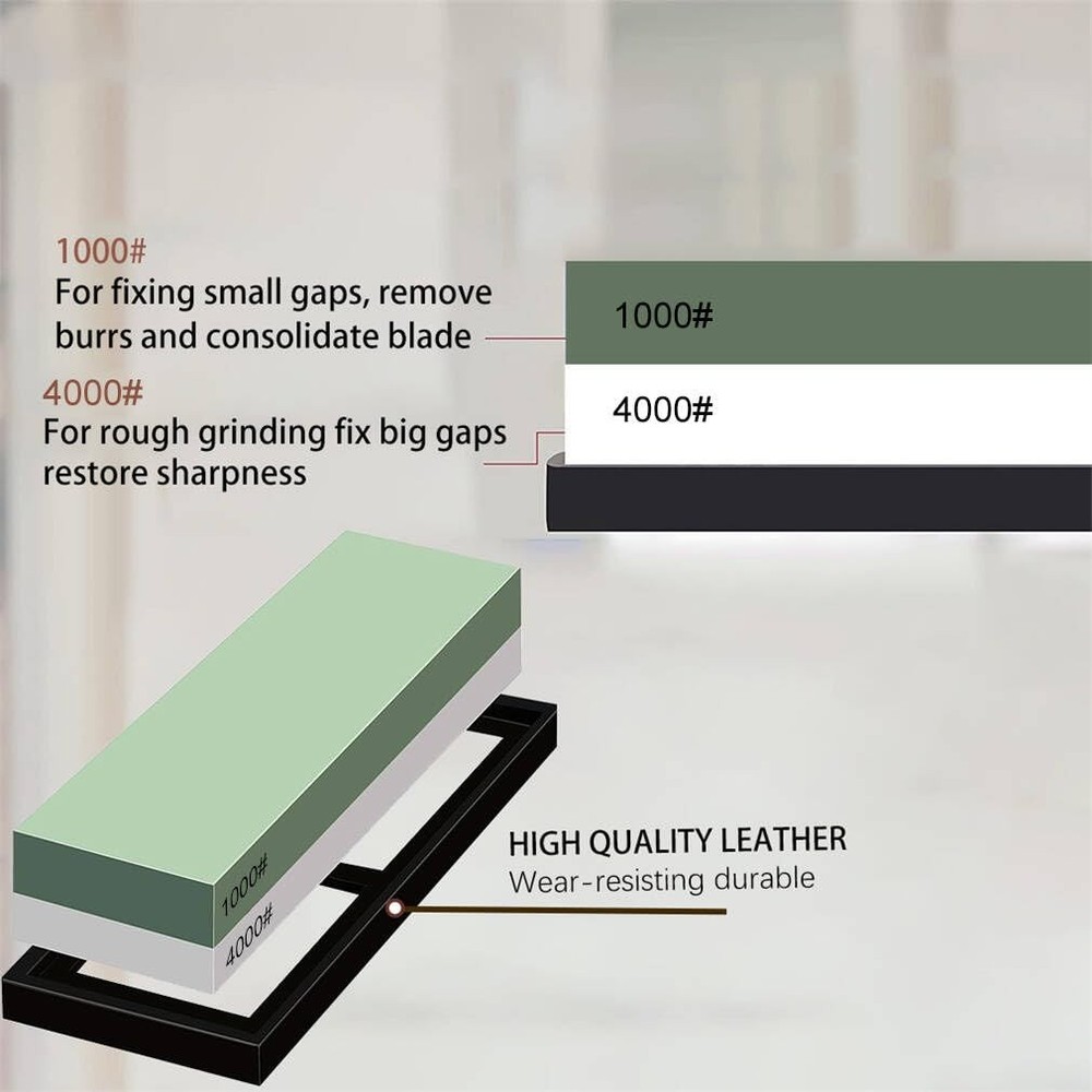 Whetstone Sharpening Stone 1000/4000 Grit Professional Kitchen Sharpene