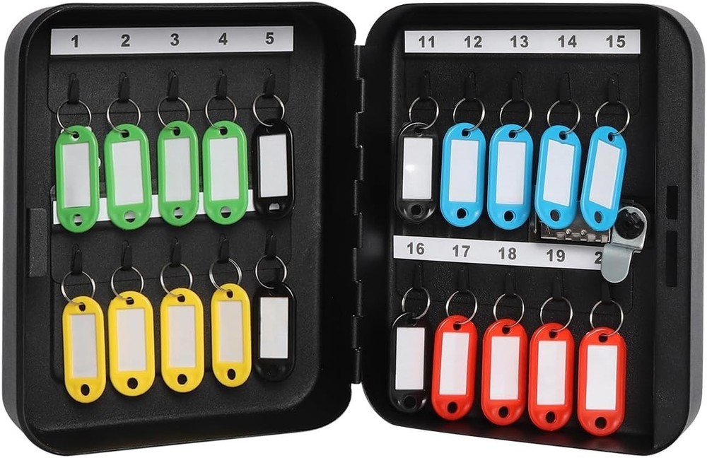 20 Key Storage Lock Box with Code Key Cabinet Organizer Wall Mount