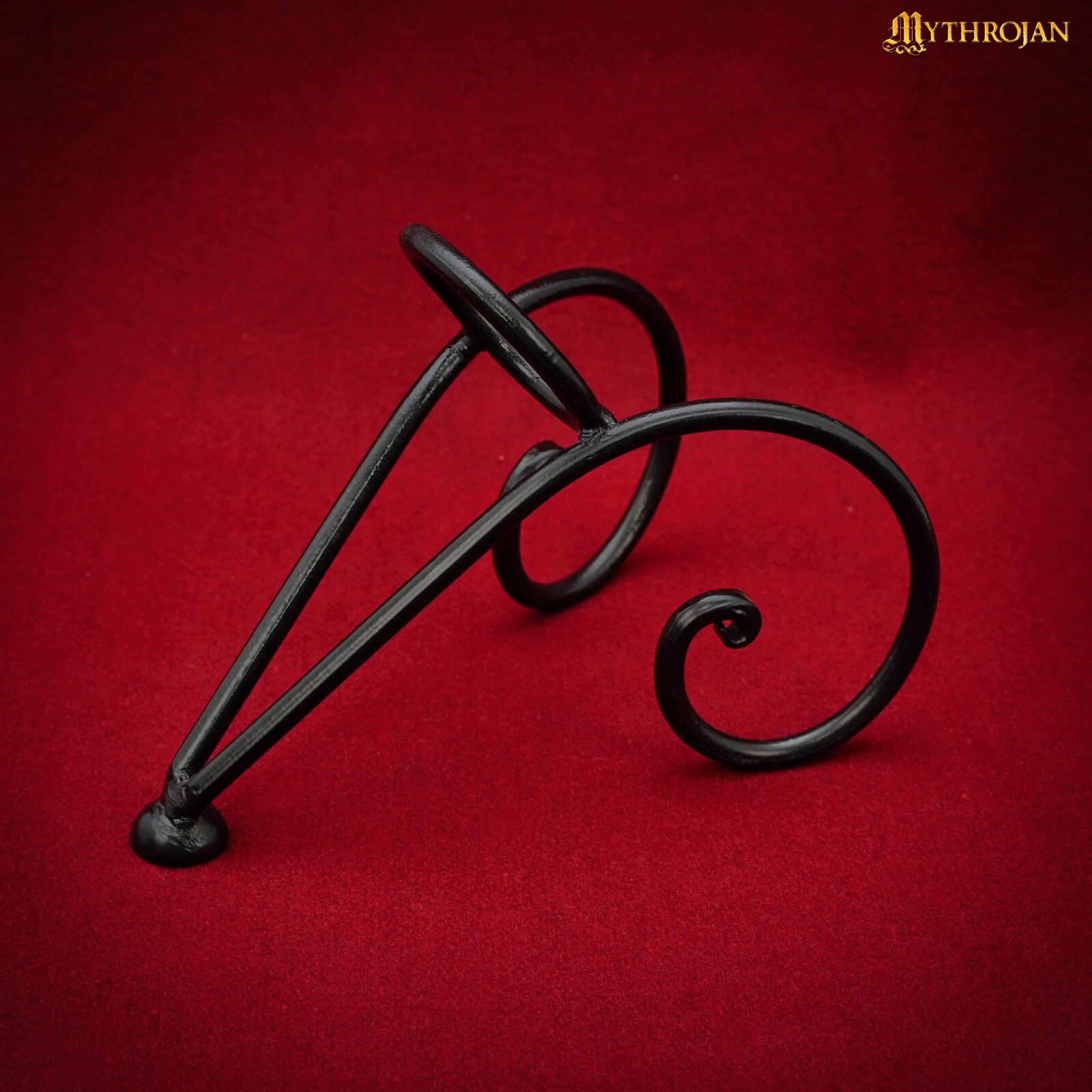 Medieval Horn Rack Hand Forged Iron Viking Knight Cosplay SCA Costume Accessory