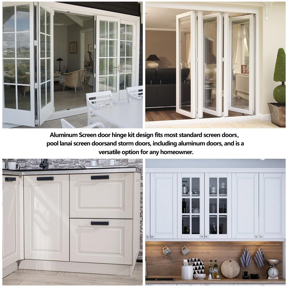 Storm Door Hinges Replacement fits for Larson White Screen Hinges,