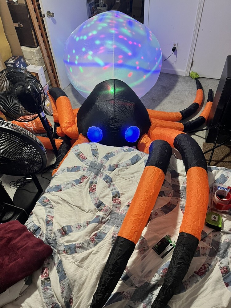 Large Inflatable LED Lit Spider