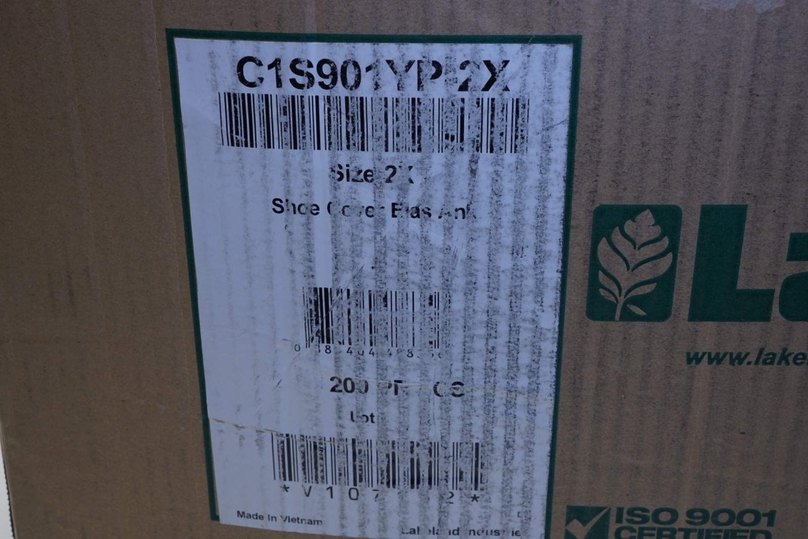 New Lot of 100 Pairs LAKELAND C1S901YP-2X DISPOSABLE SHOE COVER YELLOW ShipsFREE