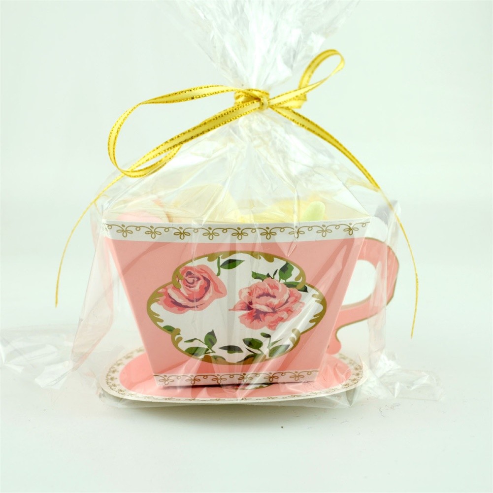 10/50/100Pcs Tea Pot Sweet Candy Gift Boxes Christmas Wedding Party Favour Bag