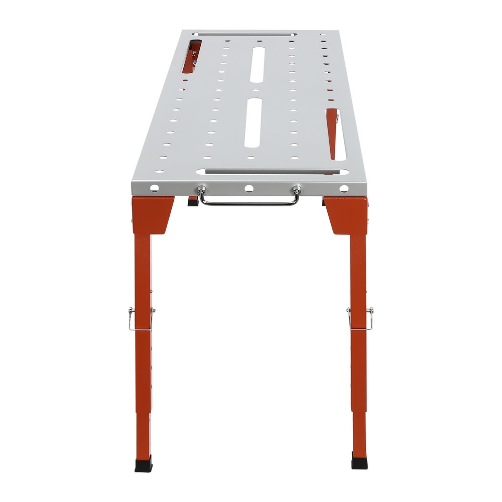 Portable Welding Table Silver Folding Welding Workbench Table Work Bench Steel