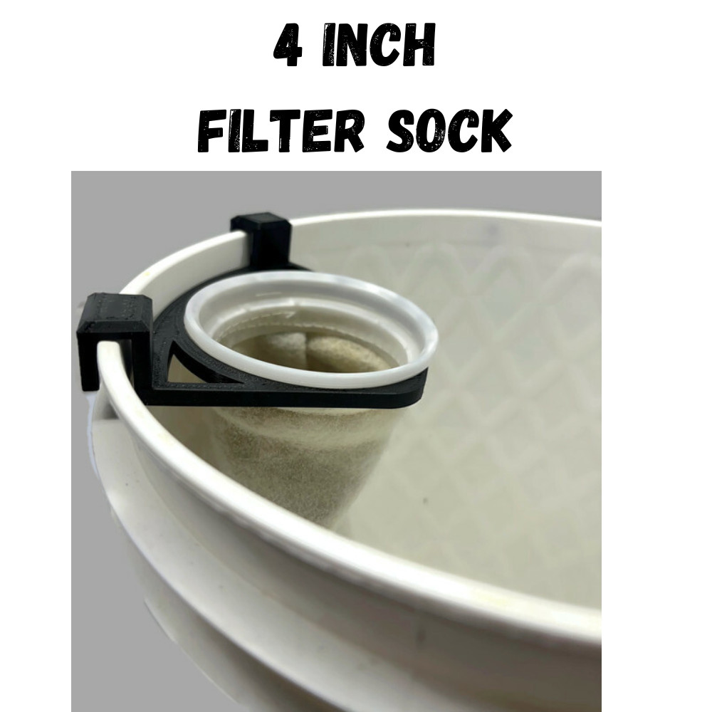 4'' filter sock mount for a five gallon bucket