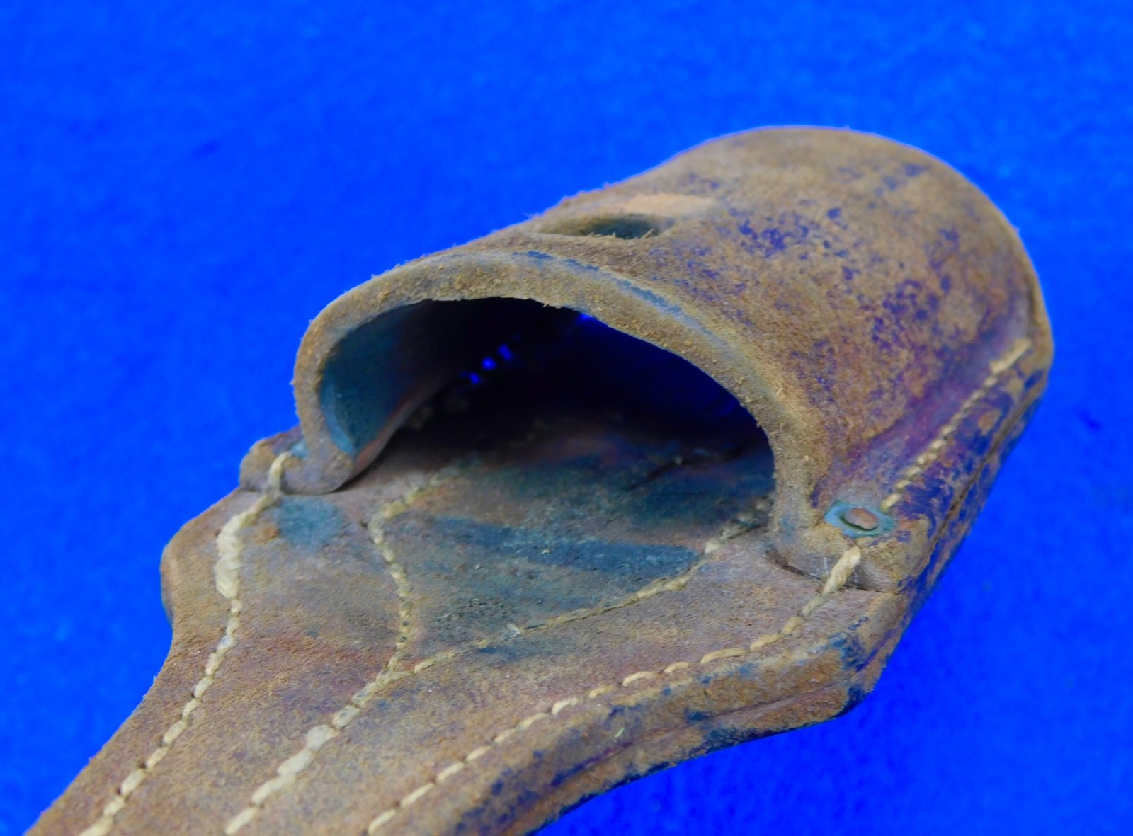 German Germany WW1 Mauser K98 Butcher Bayonet Maker Marked Leather Frog