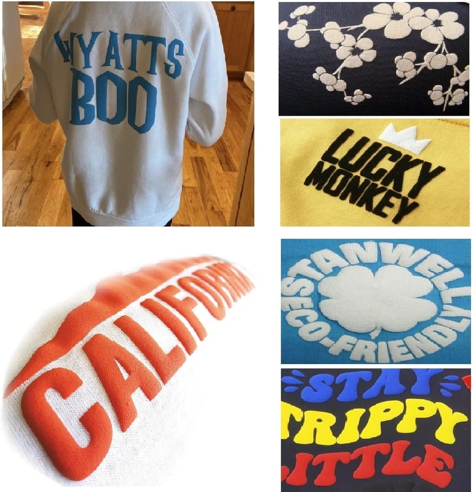 Puff Vinyl Heat Transfer, 3D Transfer Bundle Sheets Assorted