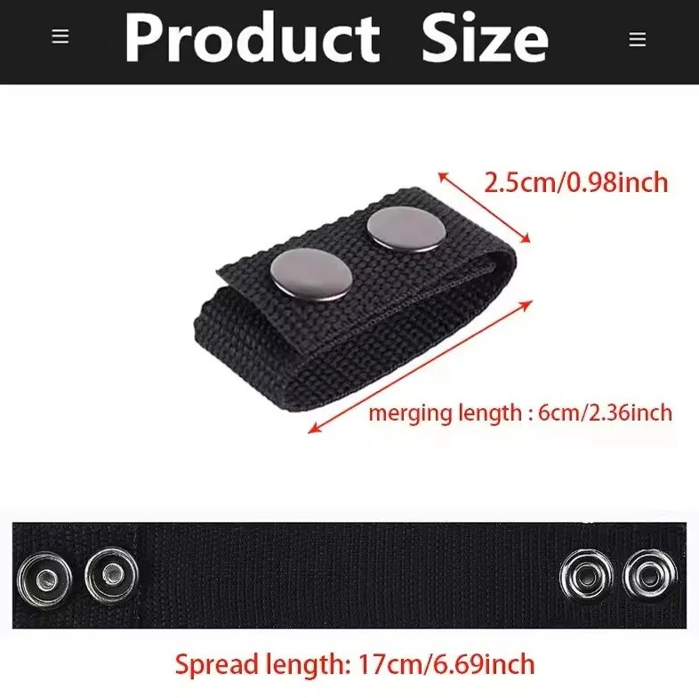 4pcs Tactical Belt Buckle Nylon Fixing Clip Outdoor Gear Strap Holder - NEW