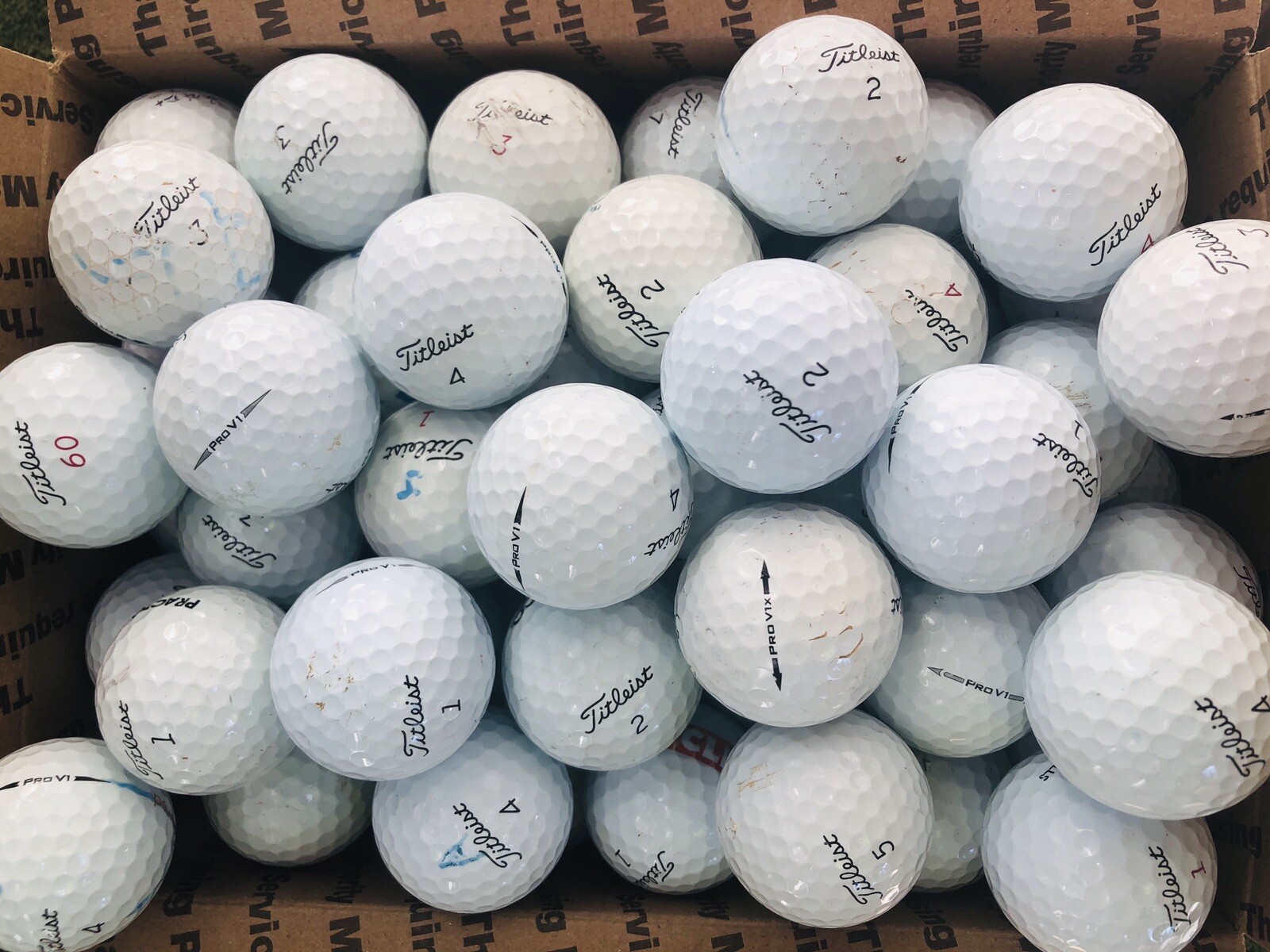 100 Titleist Pro V1 / V1X 3A Used Balls Golf Balls AAA
