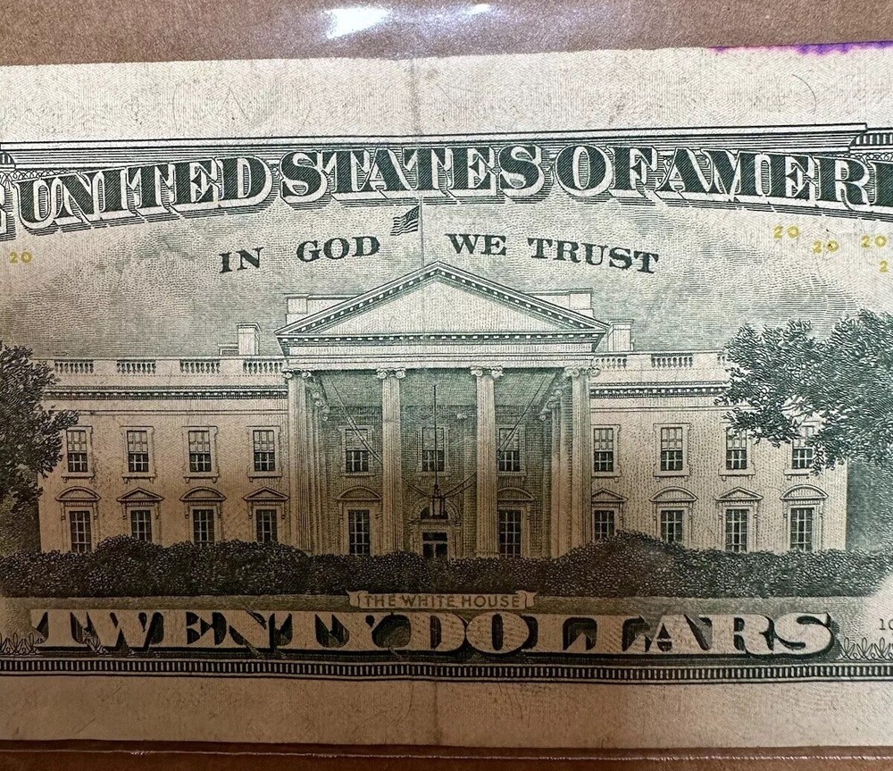 $20 BILL INK MARK ERROR RARE
