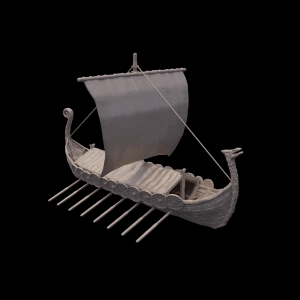 Viking Longship - Fantasy Tabletop Terrain