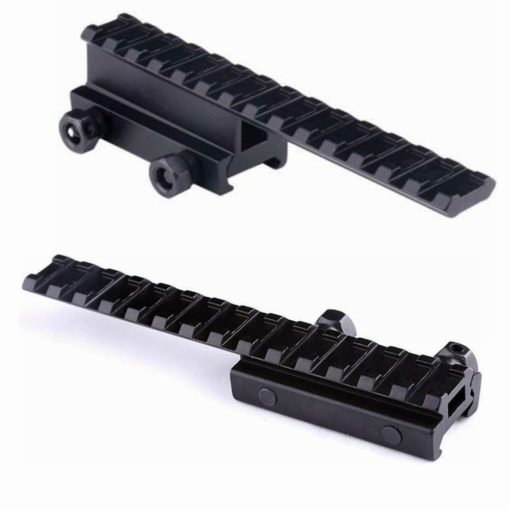 20mm Riser Mount Picatinny Weaver Rail Scope Extension Riser Base Mount Adapter