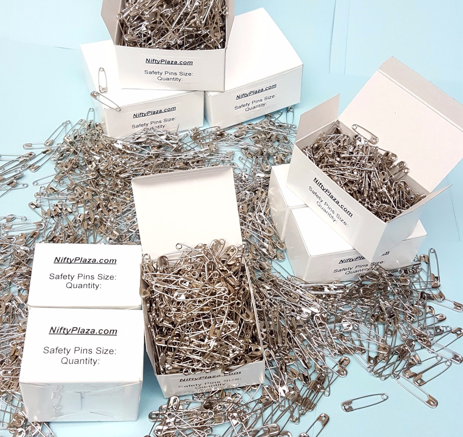 NiftyPlaza 200 Extra Large Safety Pins, Size 2 Inch, Quilters Crafting Diapers