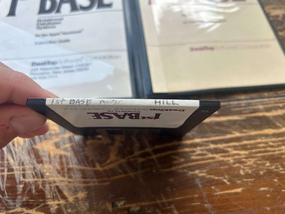 Vintage 1st BASE Relational Database System for Apple Macintosh Software