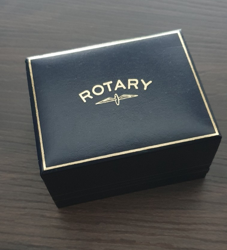 ROTARY WATCH PRESENTATION BOX - BLUE - BOX ONLY - REPLACEMENT  GIFT BOX