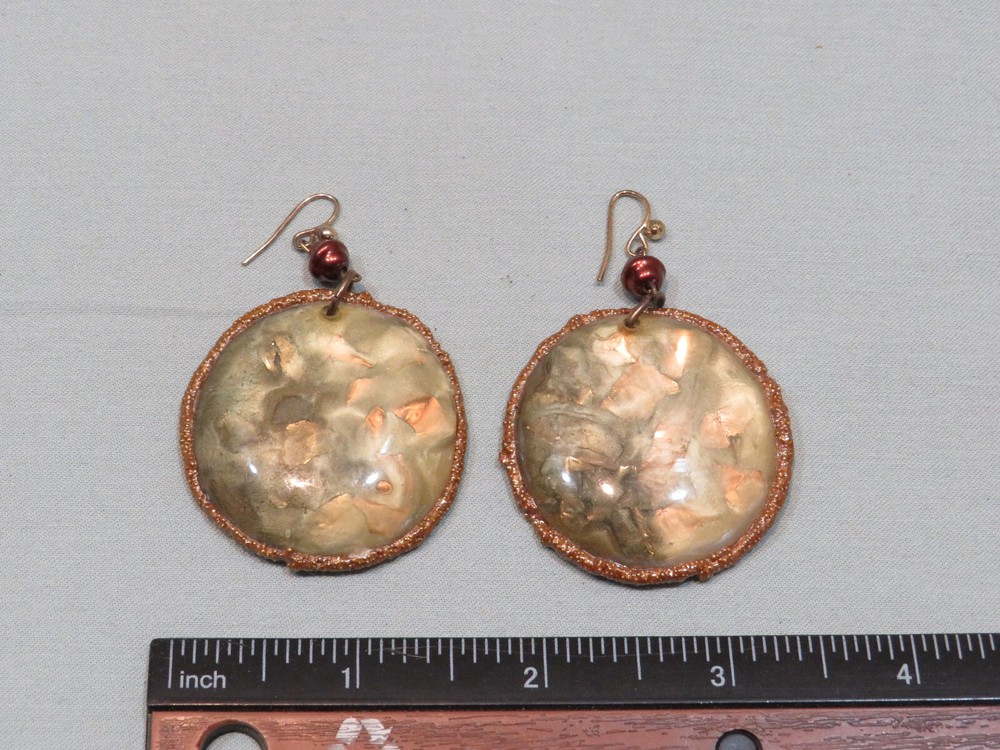 Vintage/Handmade Composite Earrings