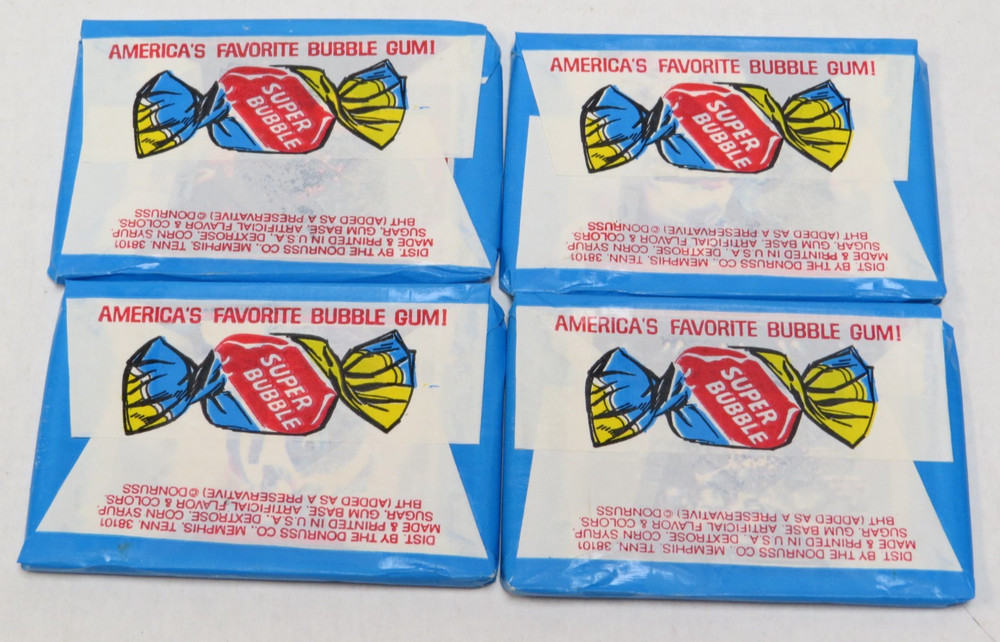 KISS DONRUSS SERIES I EMPTY BOX + 4 SEALED PACKS AUCOIN 1978