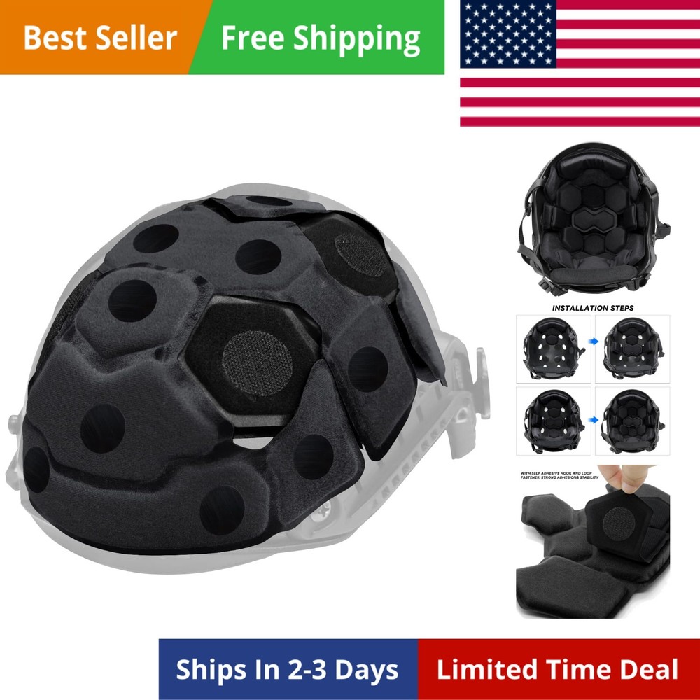 Tactical Helmet Pads - Universal Replacement Internal Memory Foam Pad Inserts...