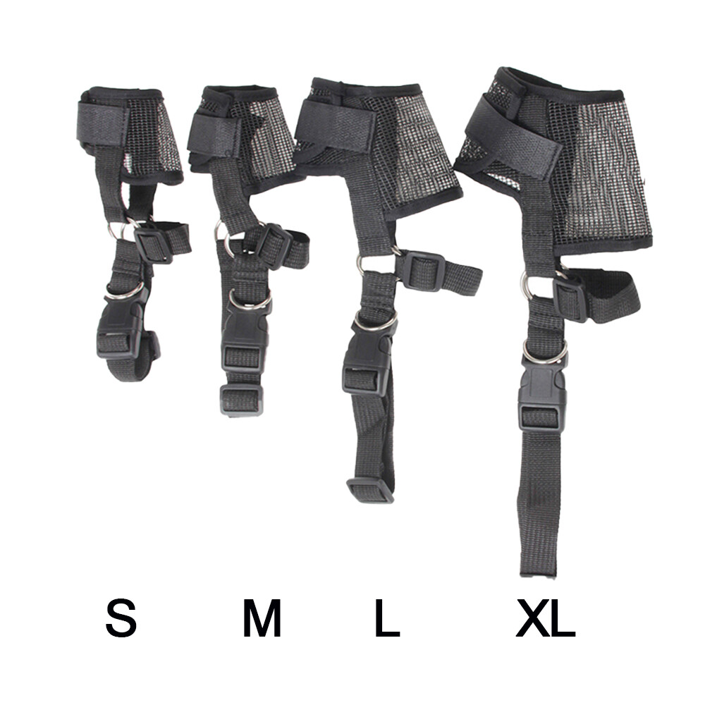 Adjustable Pet Dog Muzzle Mouth Cover Mesh Mask NoBarking Anti Bite Chewing