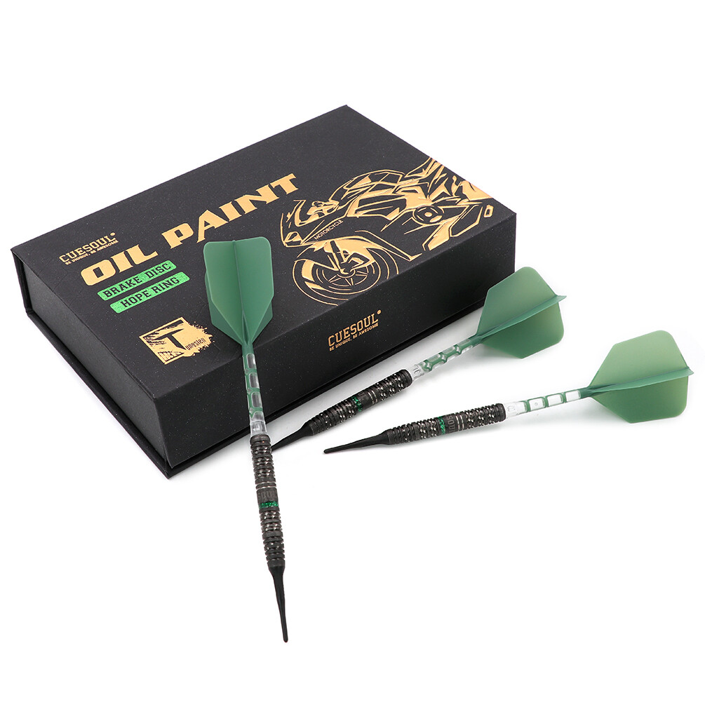 CUESOUL 2022 929 New Launch BRAKE DISC 19g Soft Tip 90% Tungsten Dart Sets