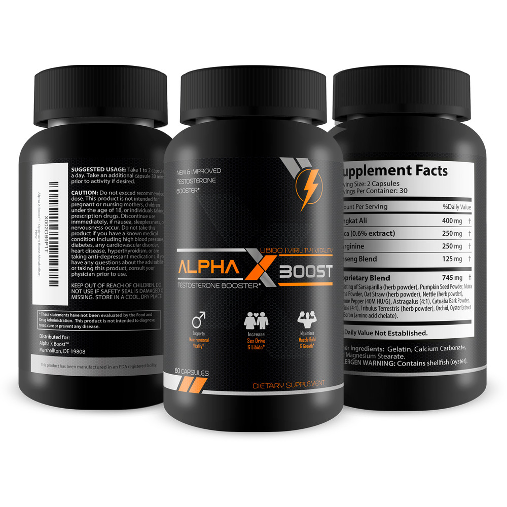 Alpha X Boost - Optimum Performance Technology - Natural Testosterone Booster