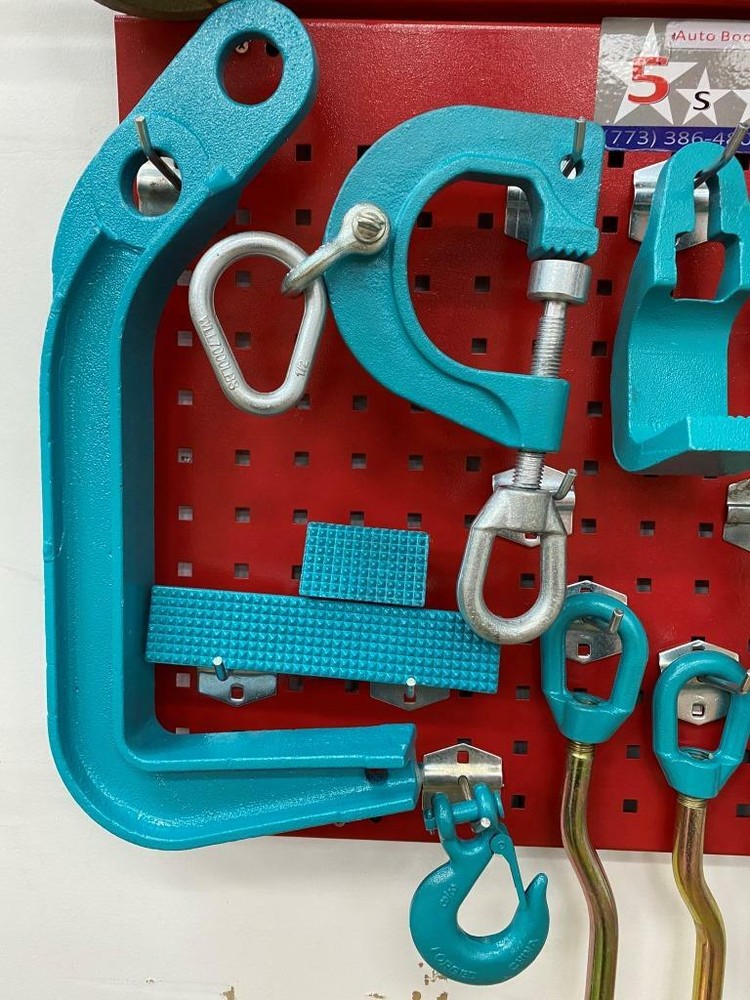 SET#9 -33 PIECE AUTO BODY FRAME MACHINE PULLING TOOLS & CLAMPS VALUE SET