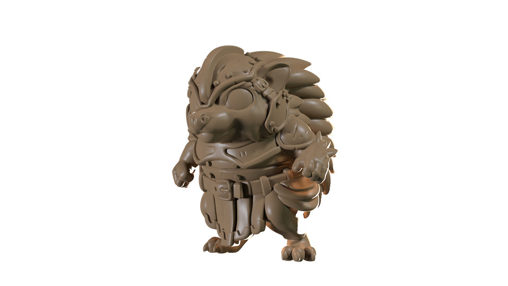Capsule Chibi - Armored Hedgehog