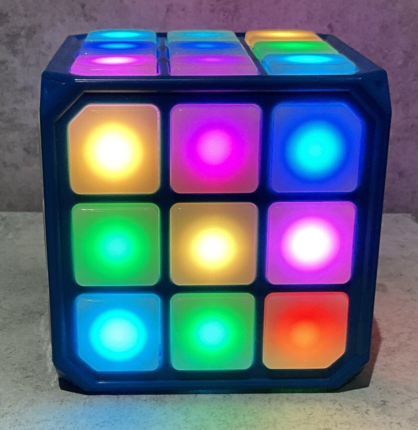 Flashing Cube Electronic Flash Light Touch Memory Brain Game STEM Toy