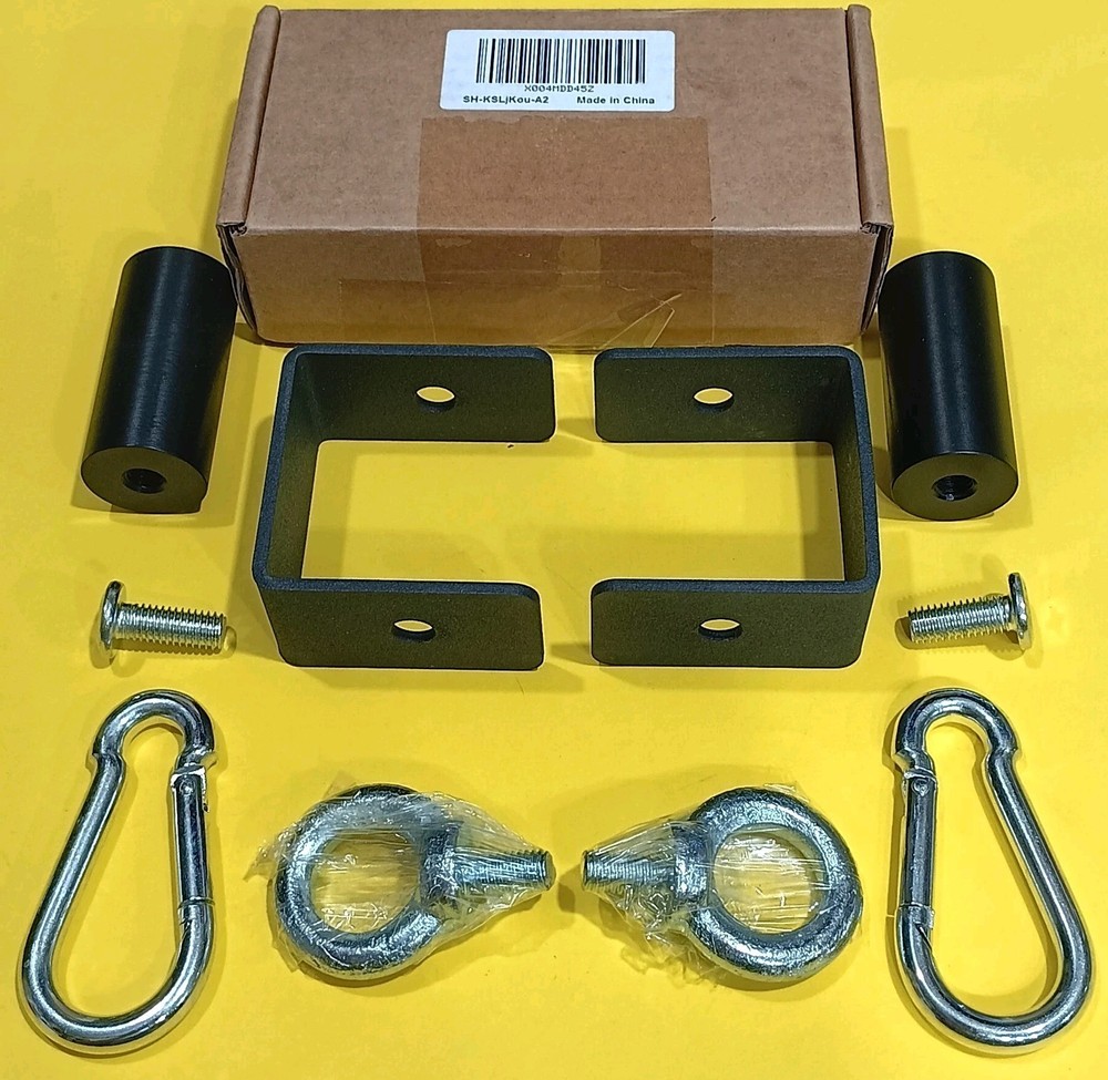 2pc Power Rack Attachments Set, Quick Connect Buckles, O-Rings
