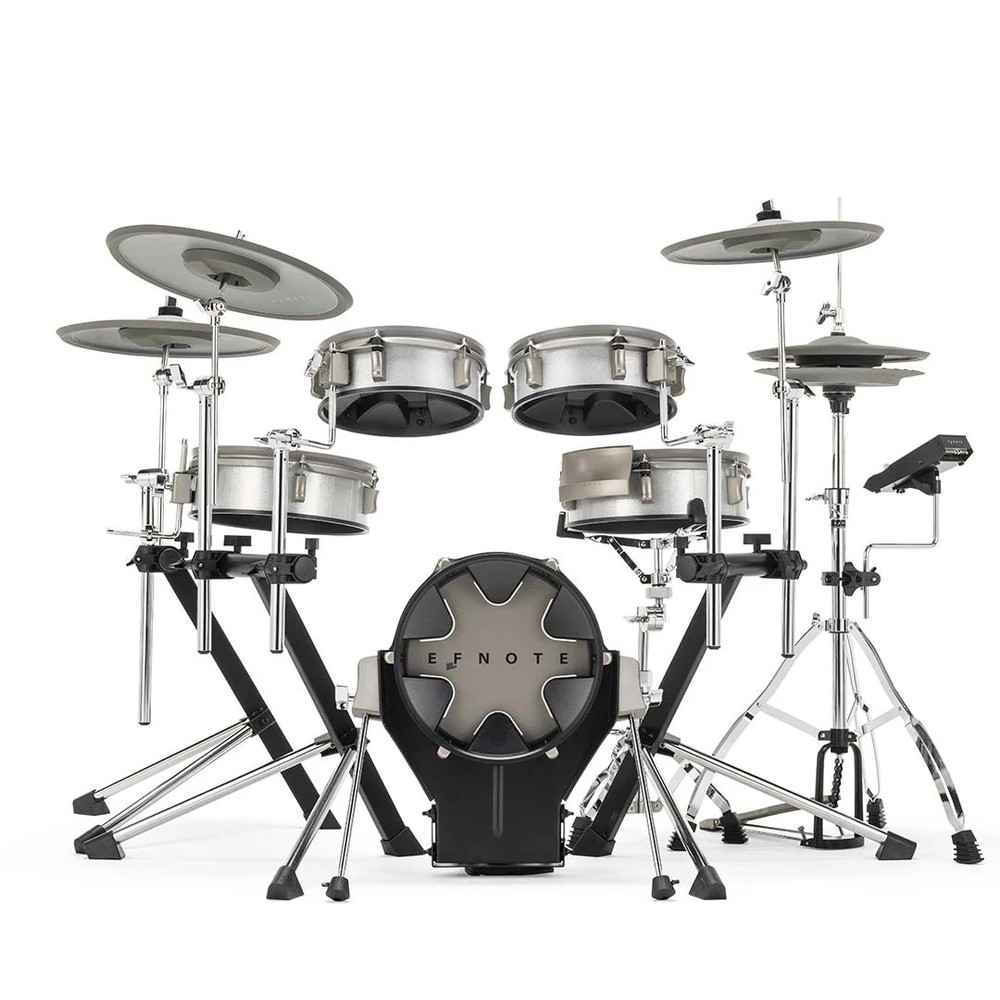 EFNOTE 3B Electronic Drum Set - White Sparkle DRUM ESSENTIALS BUNDLE