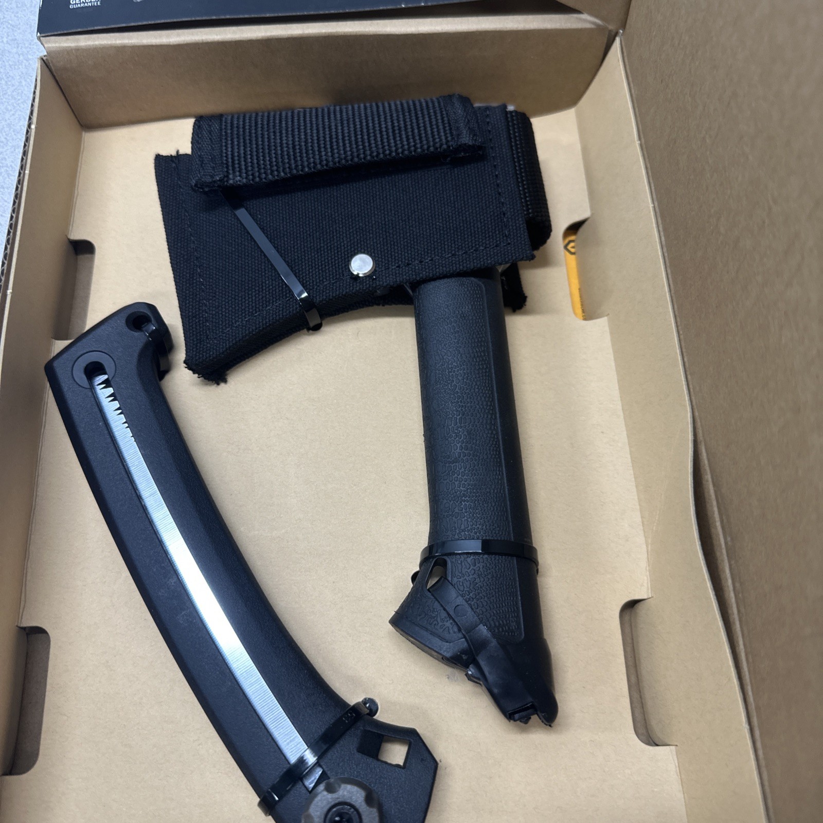 GERBER 3-IN-1 HATCHET KNIFE & SAW KIT CAMPING TOOL WITH SHEATH BRAND NEW!