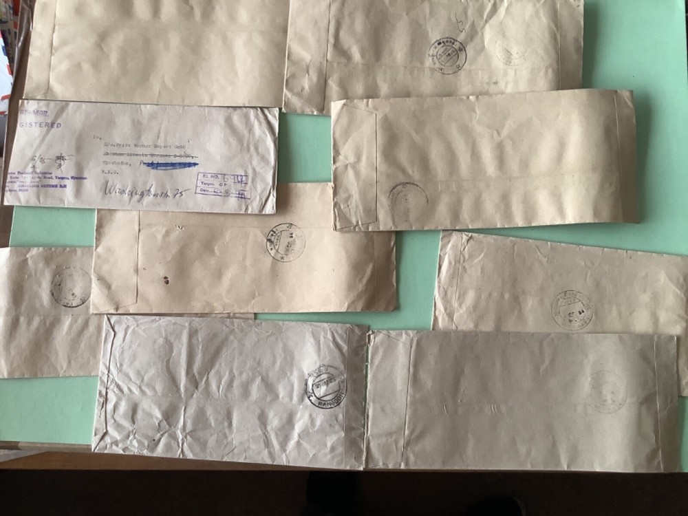 Burma postal covers 9 items Ref A1845