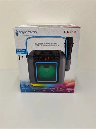 Singing Machine Cube Bluetooth Karaoke System with Wireless Microphone G98