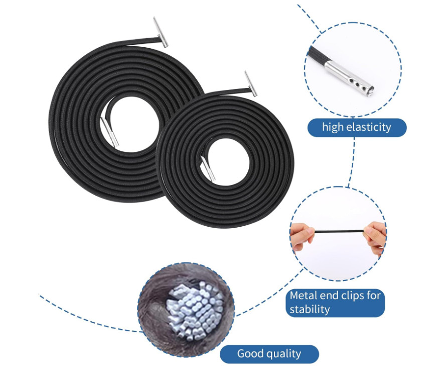 4 Pack Upgraded Black Gravity Chair Replacement Cord Zero Gravity Chair Repla...