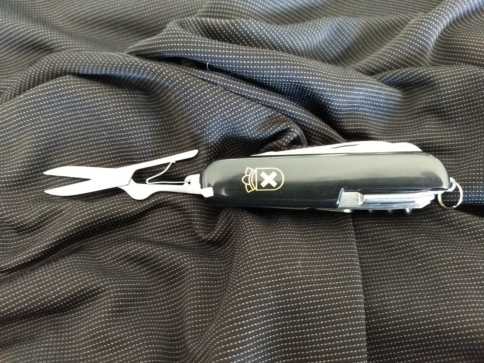 Black Swiss Scout Camping Knife Pocket Multi Tool - Free Same Day Shipping!