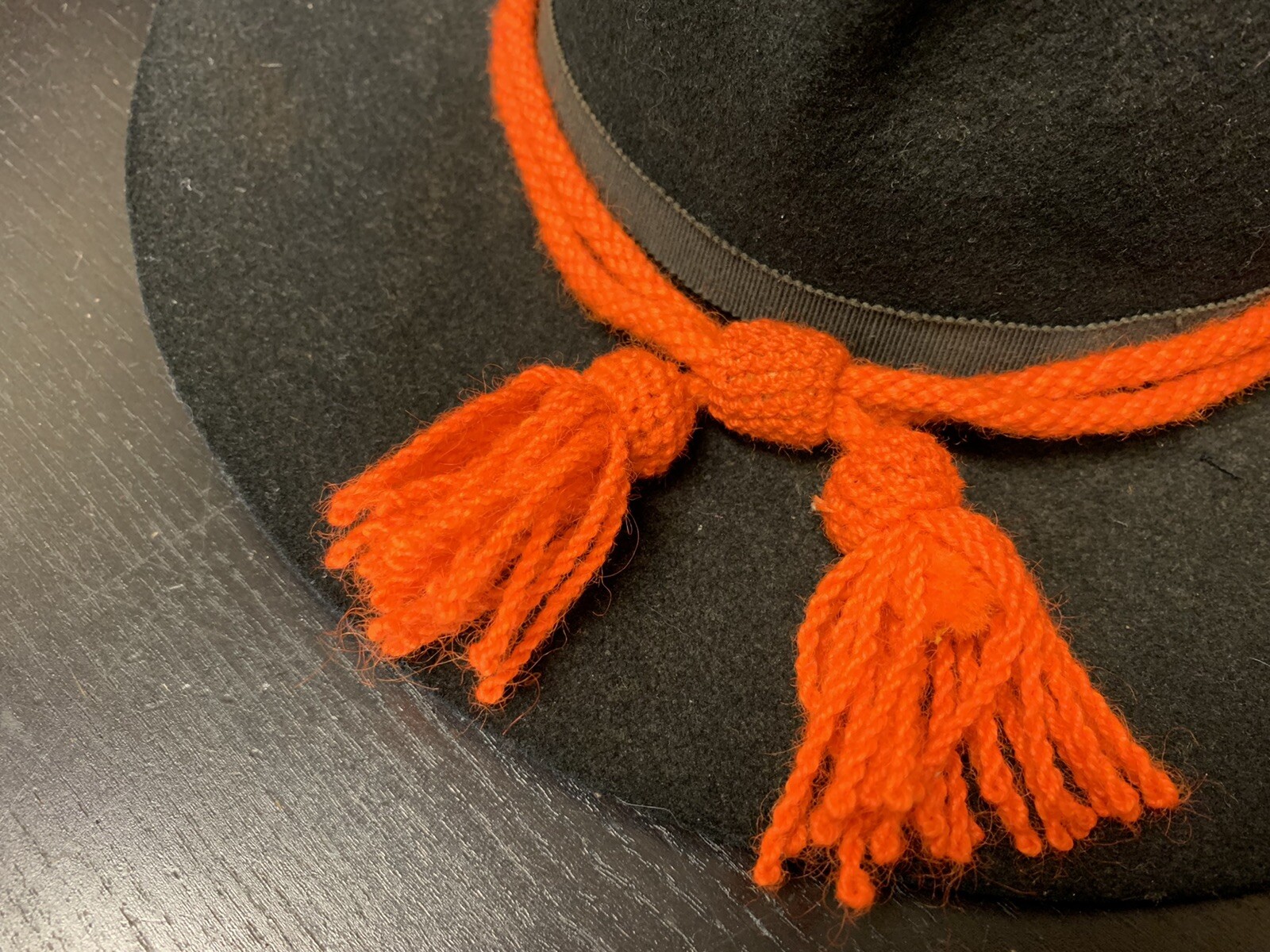 Civil War Union Army ORANGE Wool 'Dragoon' Hat Cord - NEW reproduction, A+