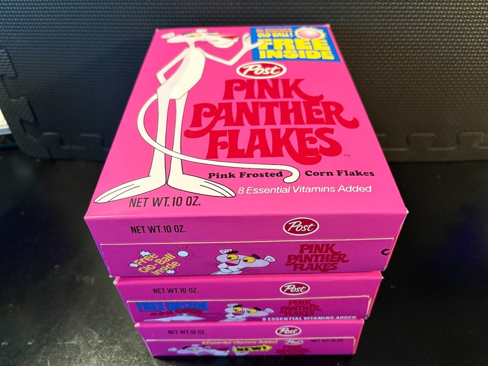 Pink Panther Flakes combo - 3 empty custom design display boxes