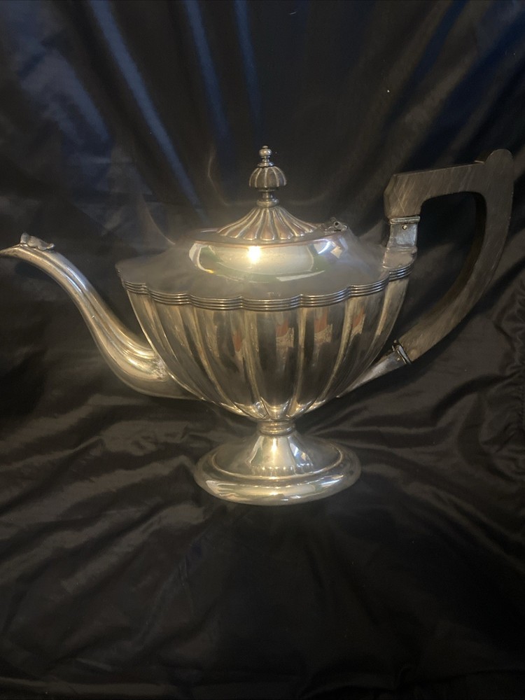 Antique SILVER LOT 1850’s E.G WEBSTER Silver 2pc COFFEE TEAPOT Silver