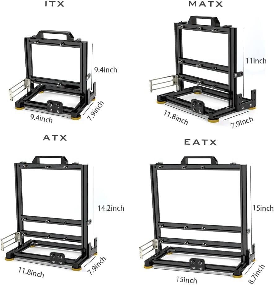 PC Creative Assembly Frame Test Bench，Open Air Frame Case, DIY Computer Mothe...