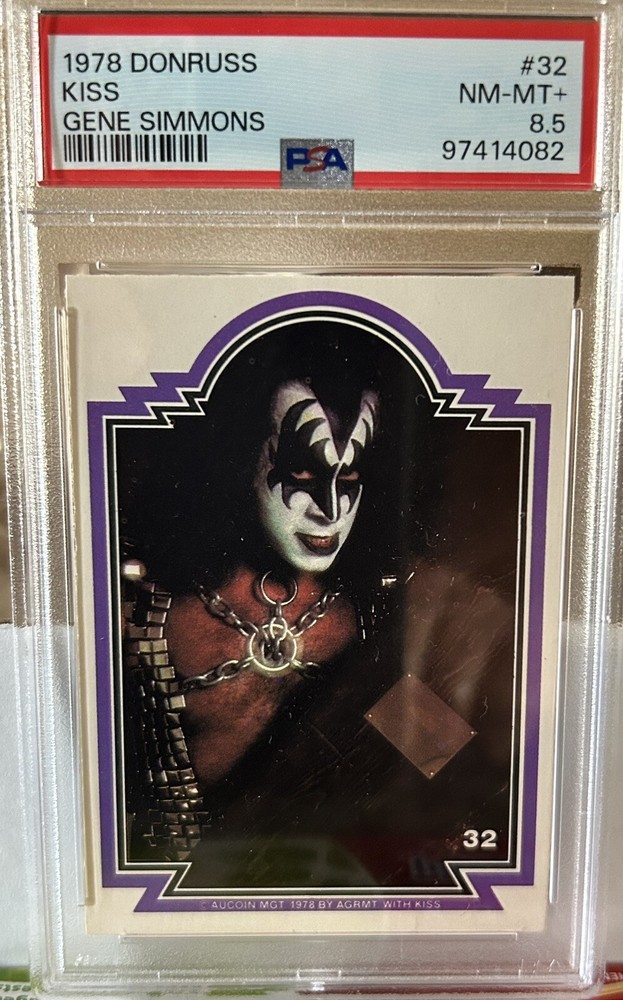 1978 DONRUSS KISS #32 PSA 8.5 Gene Simmons Just Graded