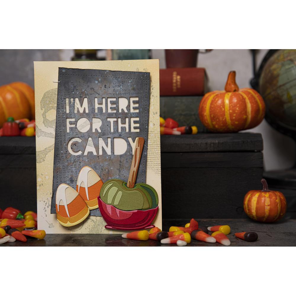 BOLD TEXT HALLOWEEN -Sizzix Thinlits-Tim Holtz Dies-Spooktacular Sayings-Craft