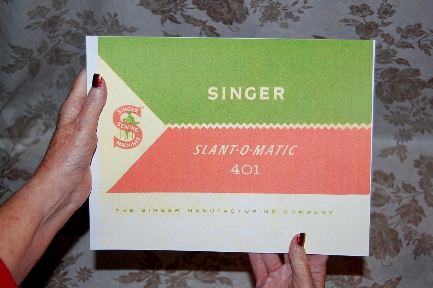 Rare Deluxe-Edition Instructions Manual for Singer 401, 401A Sewing Machine