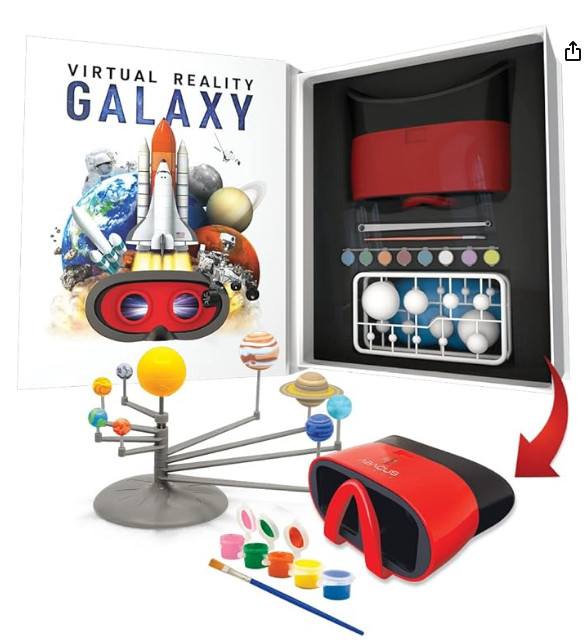 Virtual Reality Galaxy Gift Box Illustrated Interactive VR Book and STEM Learn