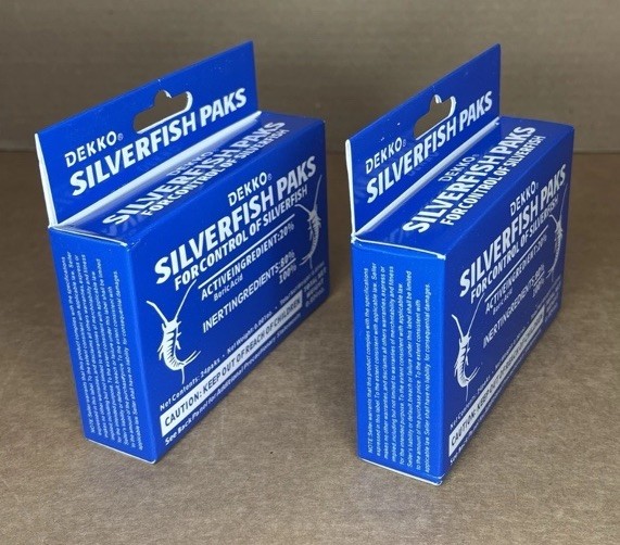 2 Boxes Dekko Silverfish Paks Control Deter Prevent Silverfish 48 Total