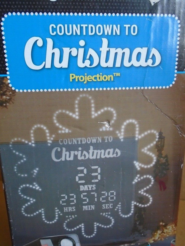 Gemmy Smart Lights Bluetooth Countdown to Christmas Projection