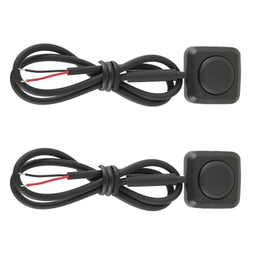 2PCS Momentary Push Button Switch, 12V/24V Mini Push Mini-Button switch 2P